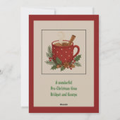 ココア素朴&シナモン付きクリスマスマグ シーズンカード (裏面)