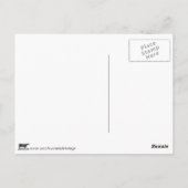 ココア豆ヴィンテージイラストレーションカード ポストカード (裏面)