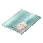 ココア金ゴールドピンクミントウィーズ紙吹雪スパークル ノートパッド (回転)