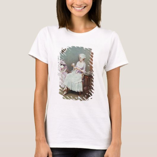 ココア(キャンバスの油) Tシャツ (正面)