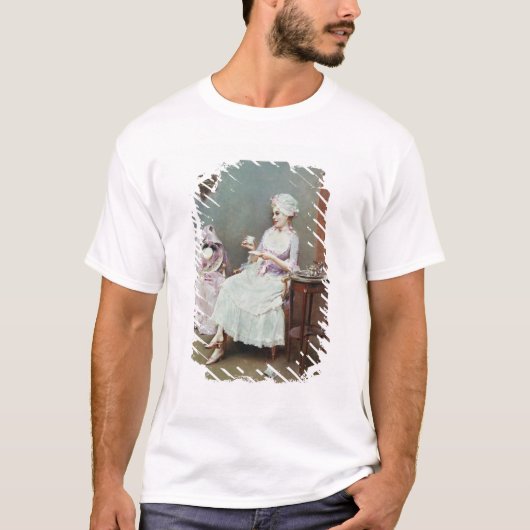 ココア(キャンバスの油) Tシャツ (正面)