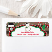 ココア＆クッキー クリスマス ホリデー アドレス ラベル (インサイチュ)