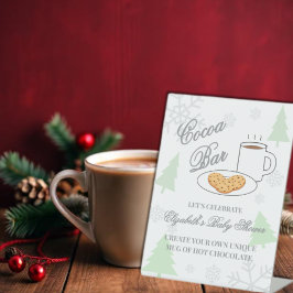 ココア＆クッキー ベビーシャワー 台座サイン