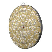 ココア&クリームダマスク ダーツボード (正面右)