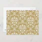 ココア&クリームダマスク ポストカード (正面/裏面)