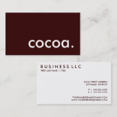 ココア 名刺 (正面/裏面)
