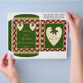 ココア、紅茶、サイダーパケット休日クリスマスの好意 チラシ (手)