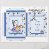 ココア、紅茶、サイダーパケット冬のクリスマスの好意 チラシ (正面)