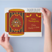 ココア、紅茶、サイダー封入 感謝祭 プチギフト チラシ (手)