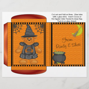 ココア、紅茶、サイダー パケット ハロウィン 秋のプレゼント チラシ