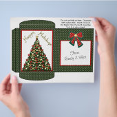 ココア、紅茶、サイダー パケット 冬のクリスマス ギフト チラシ (手)