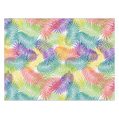 ココカラフルンツスタイルのヤシの葉のパターン テーブルクロス (正面(横))