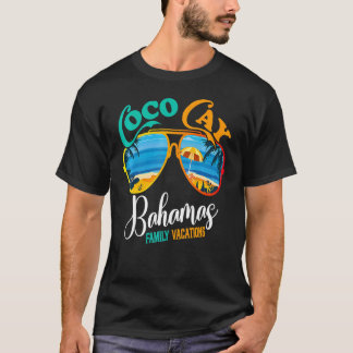 ココケイ・バハマス 家族バケーション サングラス パーム ツリー Tシャツ
