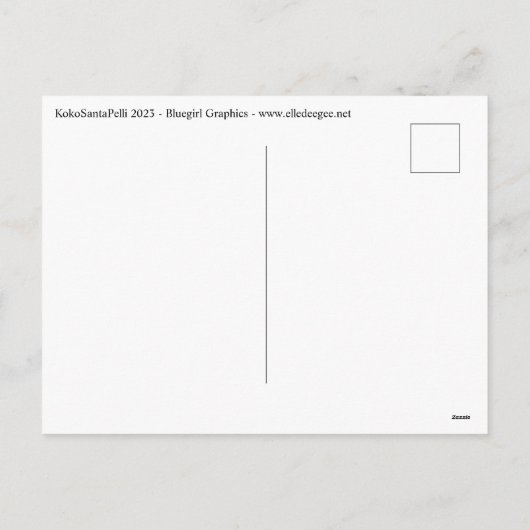 ココサンタペリサボスクリスマス シーズンポストカード (裏面)