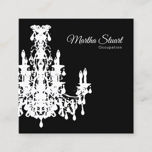 ココシャンデリアの色の変更 –  スクエア名刺 (正面)