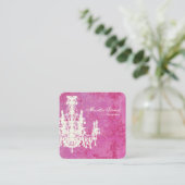 ココシャンデリアの色、形状および紙オプション –  スクエア名刺 (スタンド正面)