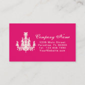 ココシャンデリアの色、形状および紙オプション –  名刺 (裏面)