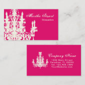 ココシャンデリアの色、形状および紙オプション –  名刺 (正面/裏面)