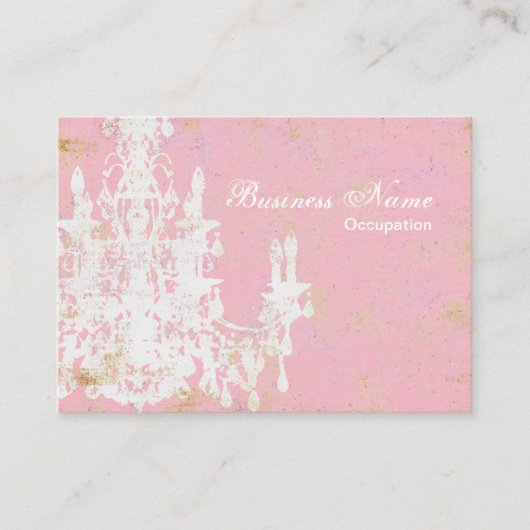 ココシャンデリアの色/紙/サイズオプション – 大 名刺 (正面)