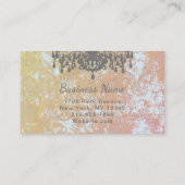 ココシャンデリア色/紙/形状オプション –  名刺 (裏面)
