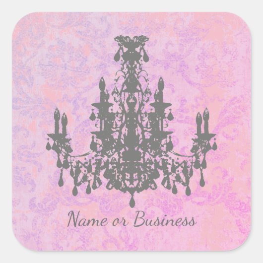 ココシャンデリア – 色/形/サイズの変更 スクエアシール (正面)