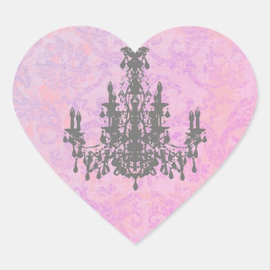 ココシャンデリア – 色/形/サイズの変更 ハートシール (正面)