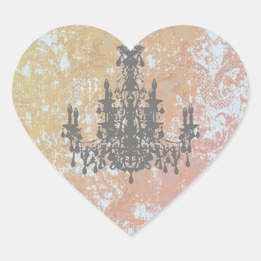 ココシャンデリア – 色/形/サイズの変更 ハートシール (正面)