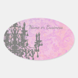 ココシャンデリア – 色/形/サイズの変更 楕円形シール