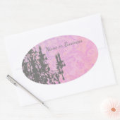 ココシャンデリア – 色/形/サイズの変更 楕円形シール (封筒)