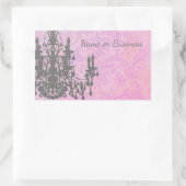 ココシャンデリア – 色/形/サイズの変更 長方形シール (バッグ)