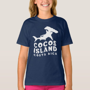 ココスアイランドコスタリカハンマーヘッドシャークファン Tシャツ