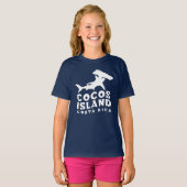 ココスアイランドコスタリカハンマーヘッドシャークファン Tシャツ (正面フル)