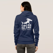 ココスアイランドコスタリカHammerheadサメ愛好家 パーカ (裏面フル)