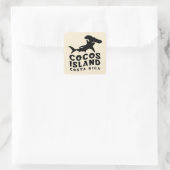 ココス島でのハンマーヘッドスキューバダイビング スクエアシール (バッグ)