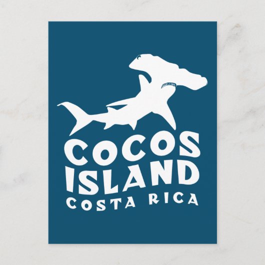 ココス島コスタリカサメと泳ぐ ポストカード (正面)