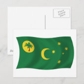 ココス諸島国旗 ポストカード (正面/裏面)