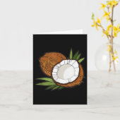 ココナッツが好きな女性用シャツ 子供用 ココナッツ愛好家 A カード (黄色い花)