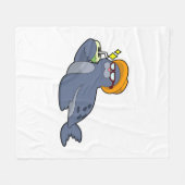 ココナッツでシール フリースブランケット (正面(横))