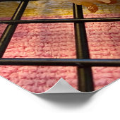 ココナッツとさくらんぼマカロン ポスター (角)