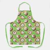 ココナッツとスパイス緑 エプロン (正面)