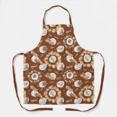 ココナッツとスパイス茶色 エプロン (正面)