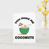 ココナッツにさせてくれる カード (黄色い花)