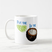 ココナッツにライムを置いて下さい! コーヒーマグカップ (左)