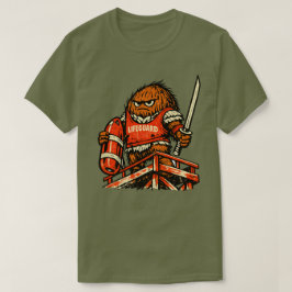 ココナッツのライフガード・ウォリアー — ヴィンテージ・サマー・ビーチ Tシャツ