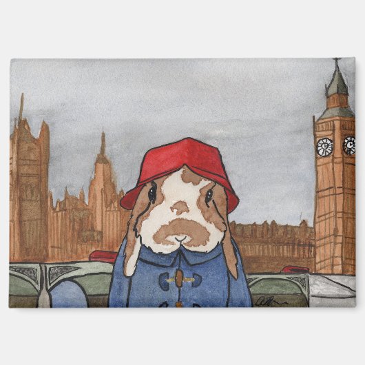 ココナッツの冒険:エイプリルマグネット3.5"x2.5" マグネット (正面)