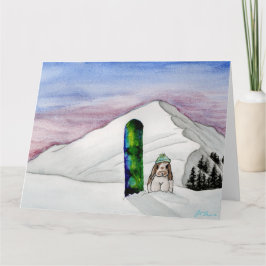 ココナッツの冒険： 1月カード8.5"x11" サンキューカード