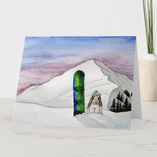 ココナッツの冒険： 1月カード8.5"x11" サンキューカード (正面)