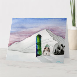 ココナッツの冒険: 1月カード8.5"x11" サンキューカード