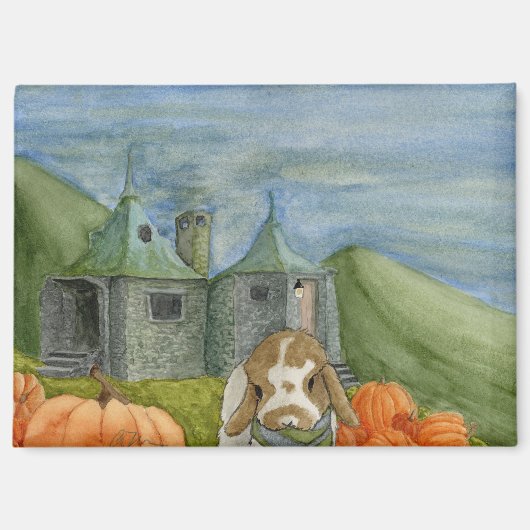 ココナッツの冒険： 10月マグネット3.5"x2.5" マグネット (正面)