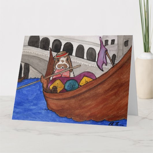 ココナッツの冒険： 2月カード8.5"x11" サンキューカード (正面)